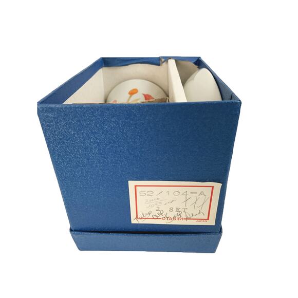 Vintage Otagiri Japan Soap Dish and Bathroom Cup tulips - Picture 6 of 6